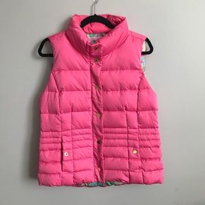 Lilly Pulitzer Pink Parka Vest